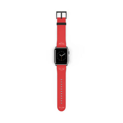 Red Watch Band - 38 - 41 mm / Black Matte - Accessories