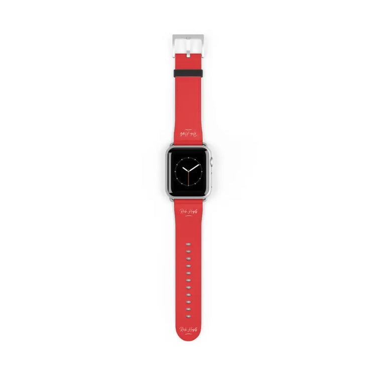 Red Watch Band - 38 - 41 mm / Silver Matte - Accessories