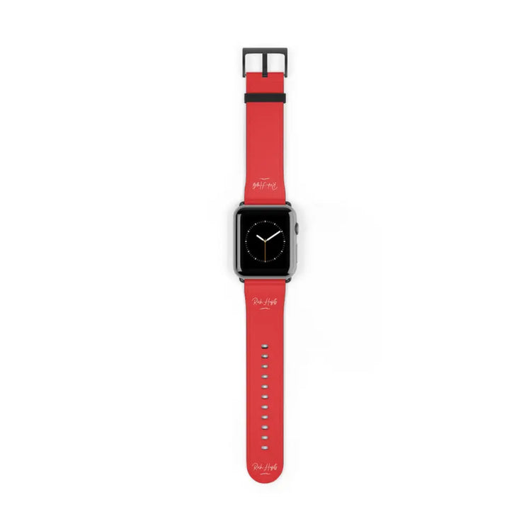 Red Watch Band - 42 - 45 mm / Black Matte - Accessories