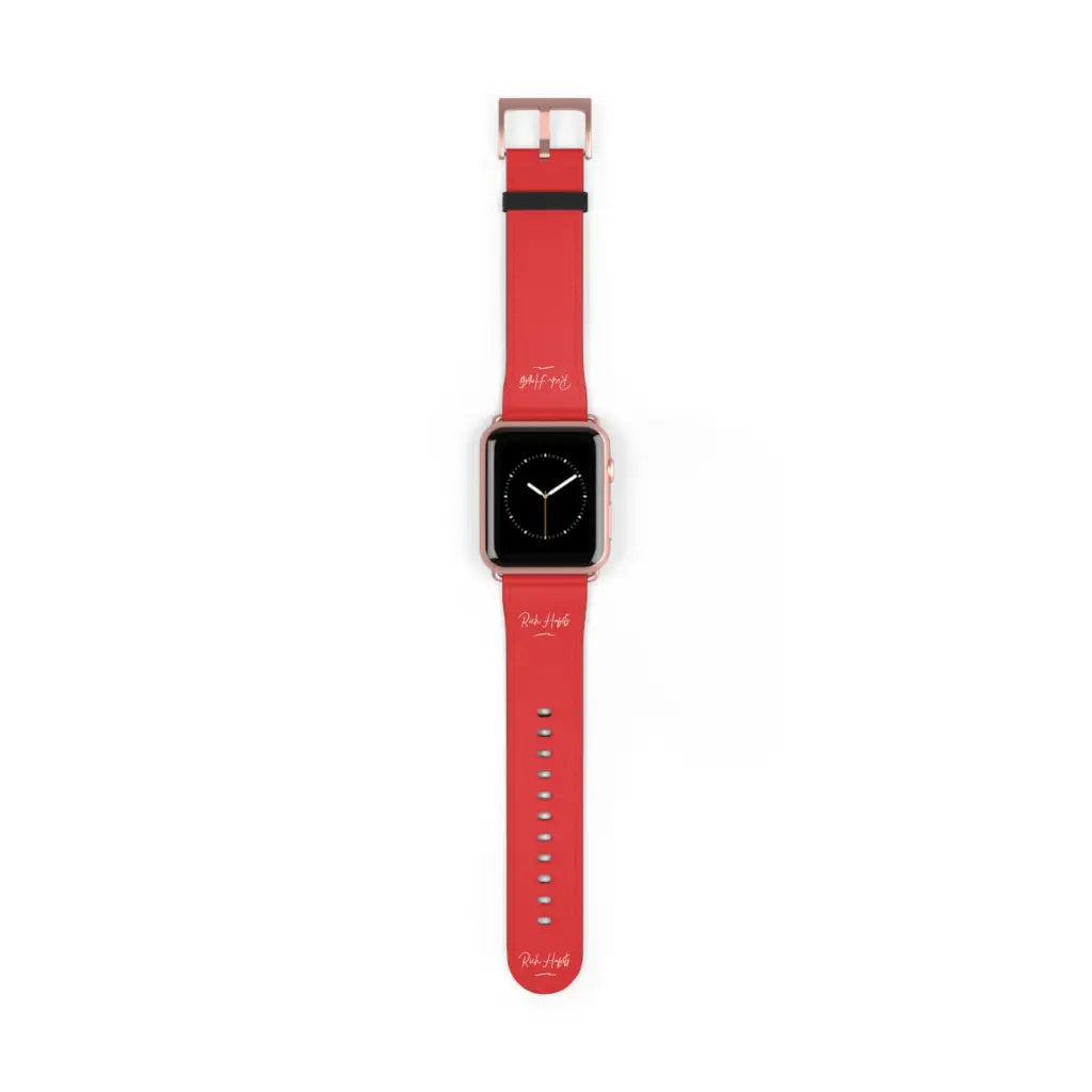 Red Watch Band - 42 - 45 mm / Rose Gold Matte - Accessories