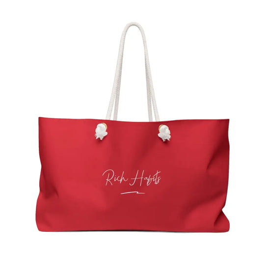 Red Weekender Bag - 24 × 13 - Bags