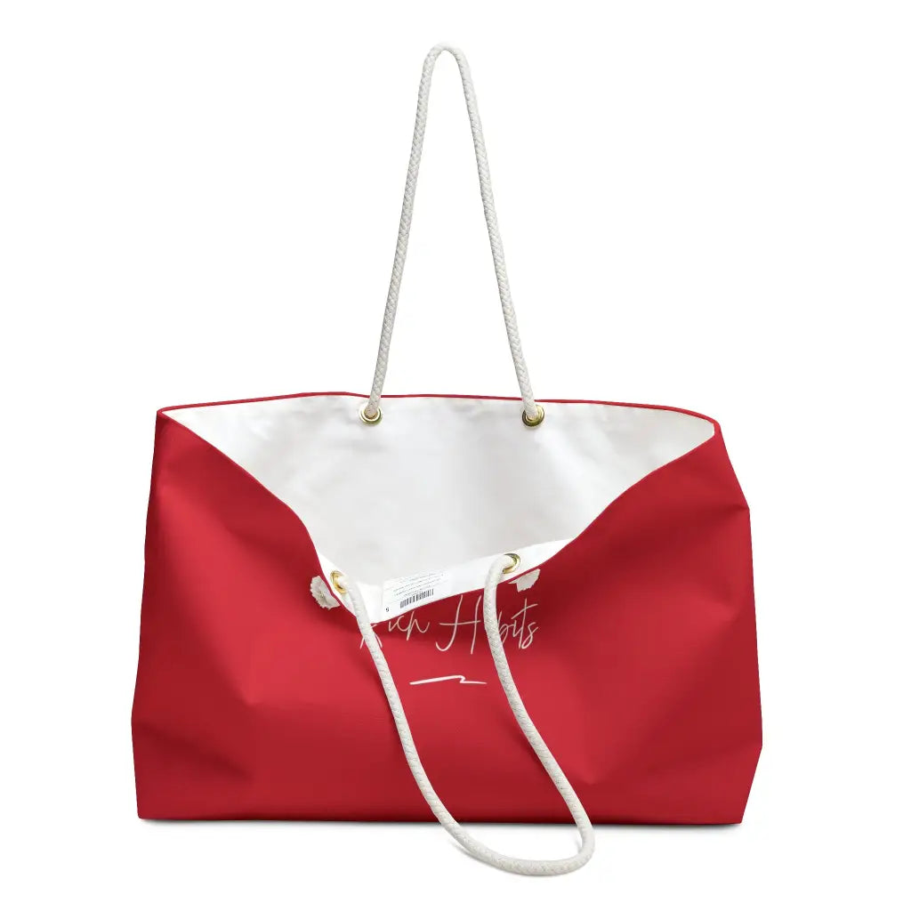 Red Weekender Bag - 24 × 13 - Bags