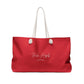 Red Weekender Bag - 24 × 13 - Bags