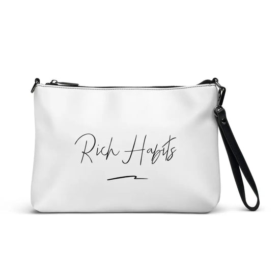 White Crossbody bag - Black