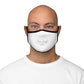 White Fitted Polyester Face Mask - One size - Accessories