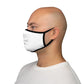 White Fitted Polyester Face Mask - One size - Accessories