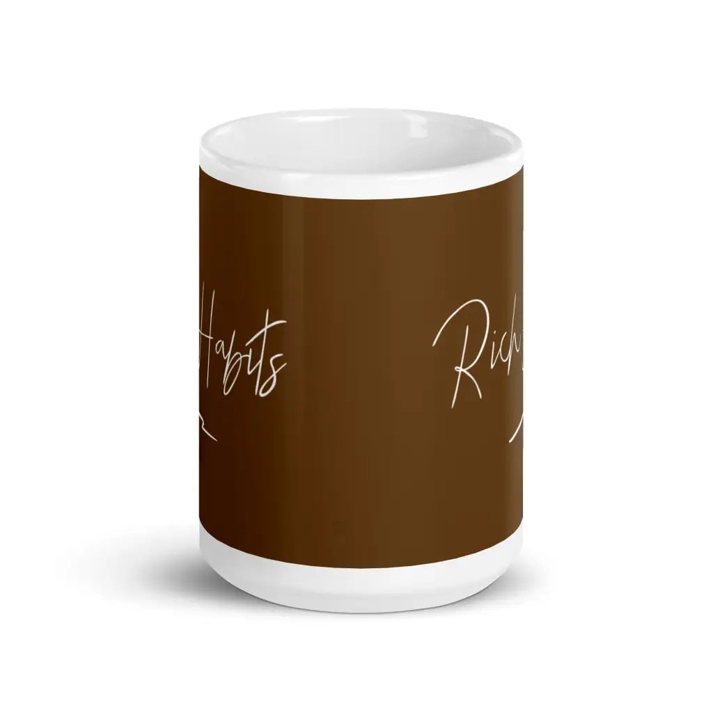 White glossy mug