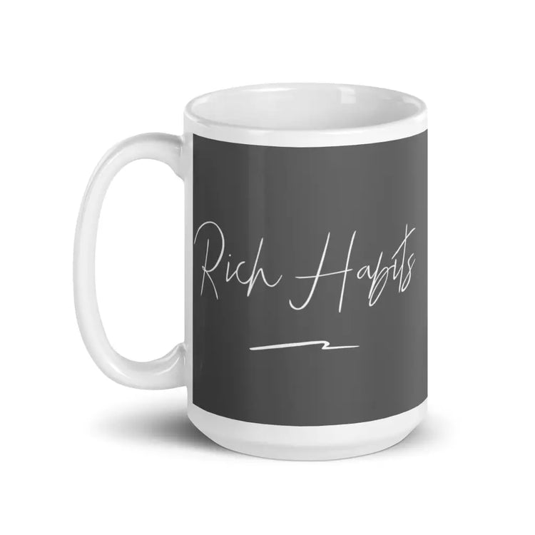 White glossy mug