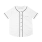 White Men’s Baseball Jersey - S / Black - All Over Prints