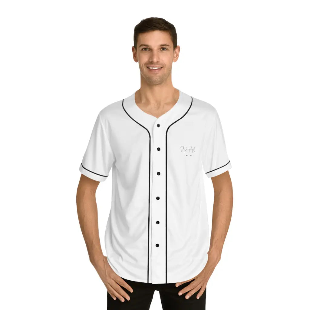 White Men’s Baseball Jersey - All Over Prints