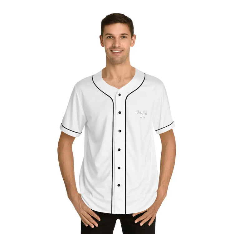 White Men’s Baseball Jersey - All Over Prints