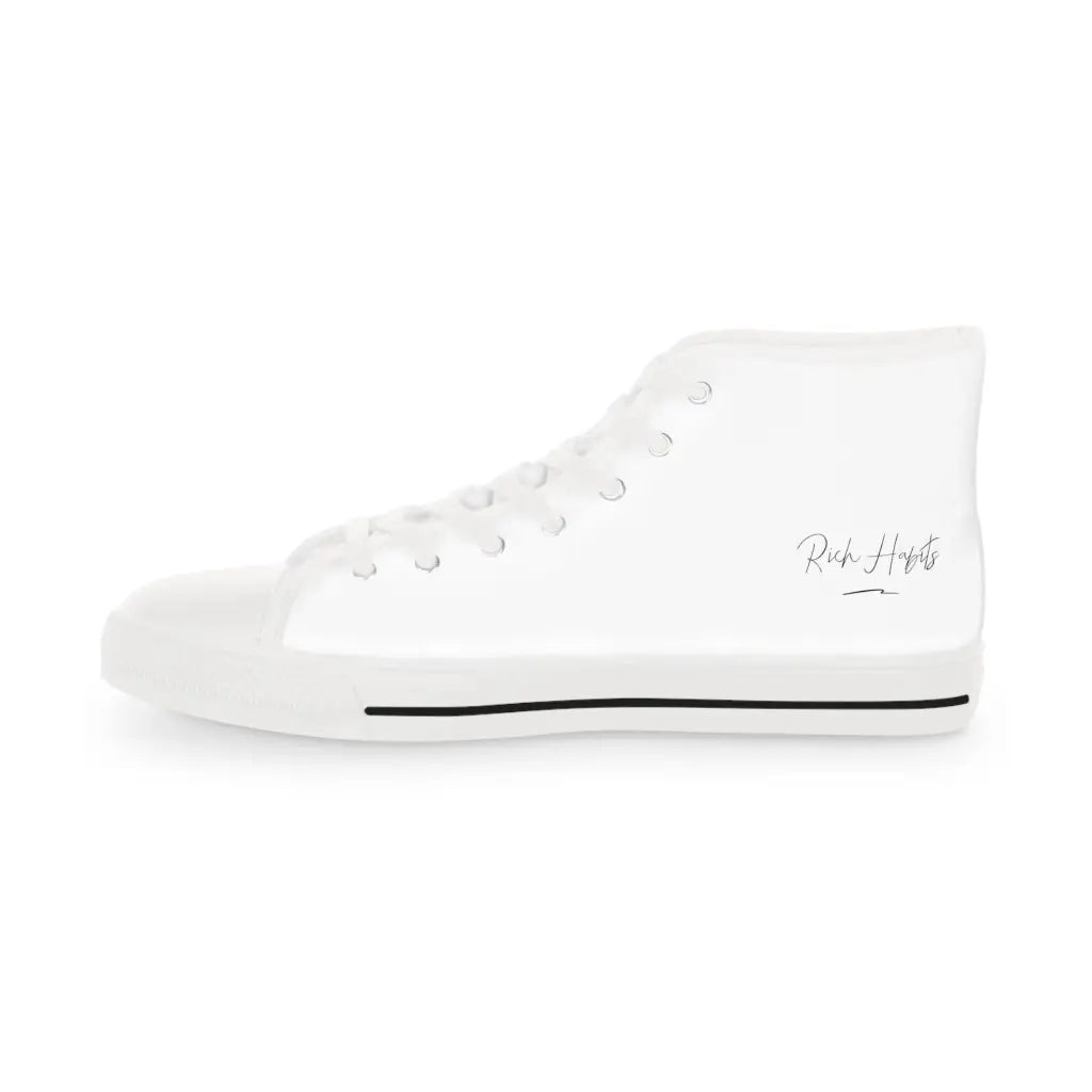 White Men’s High Top Sneakers - Shoes