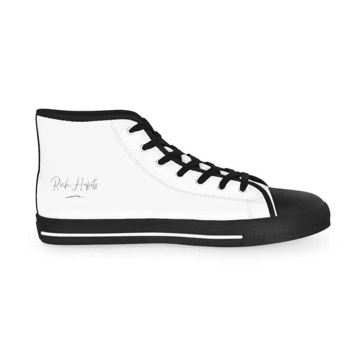 White Men’s High Top Sneakers - Shoes