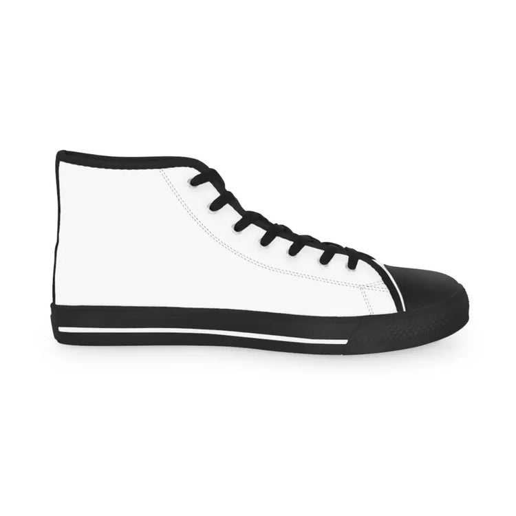 White Men’s High Top Sneakers - Shoes