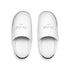 White Men’s Indoor Slippers - US 7 - 8 / Black sole - Shoes