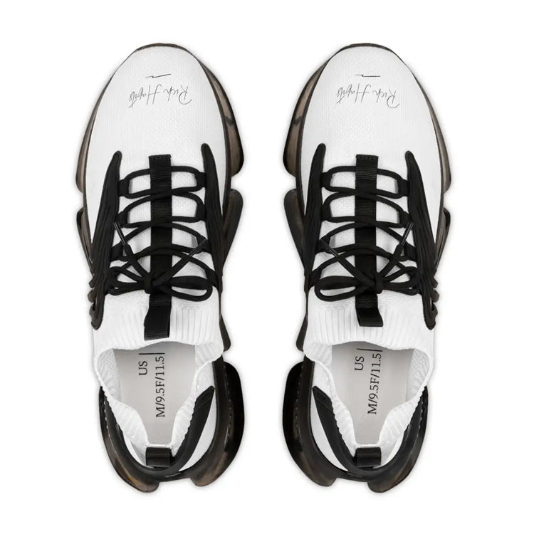 White Men’s Mesh Sneakers - Shoes