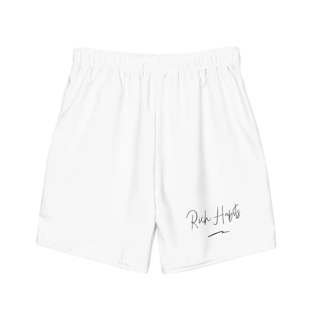 White Men’s swim trunks