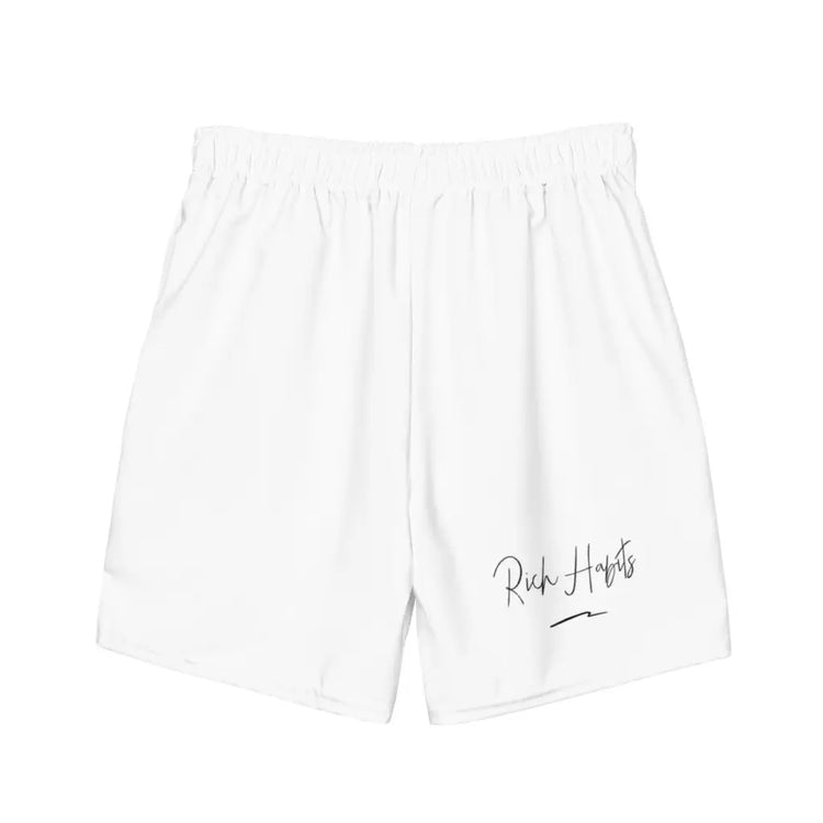 White Men’s swim trunks