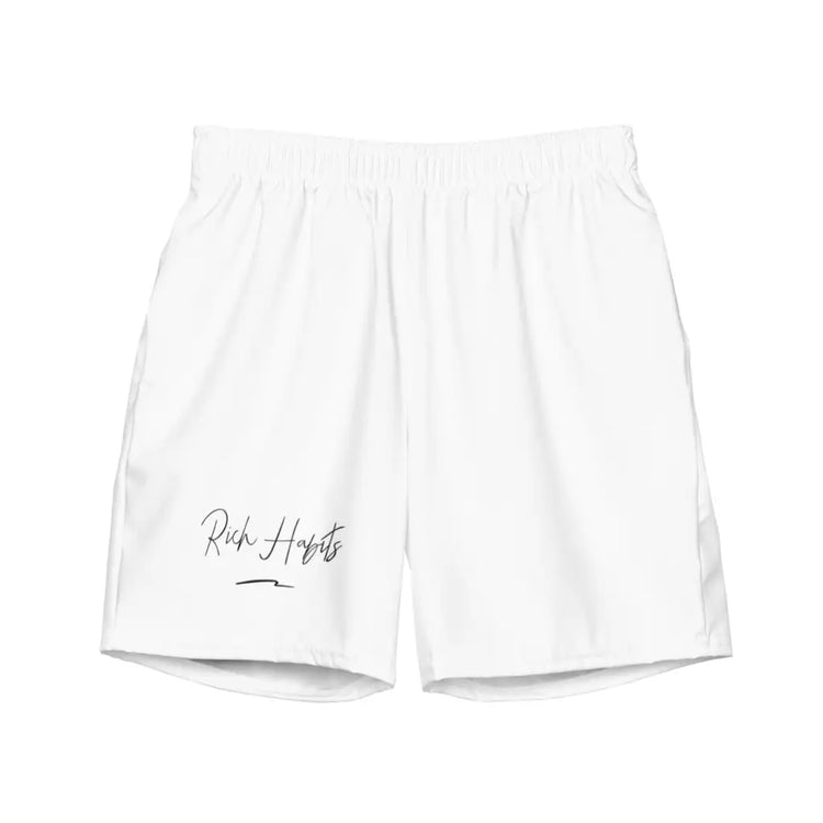 White Men’s swim trunks - 2XS