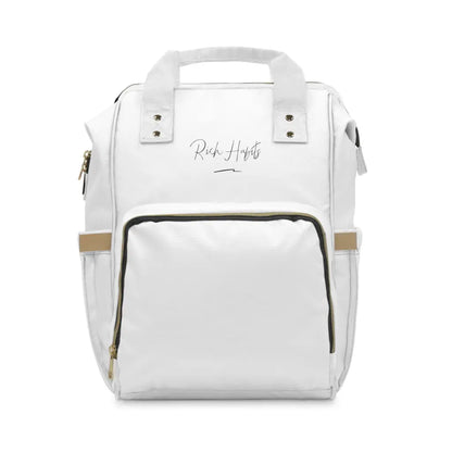 White Multifunctional Diaper Backpack - 15.0 × 10.8 6.7’’ -