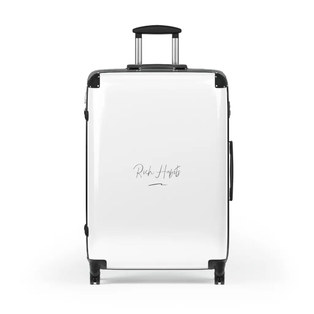 White Suitcase - Large / Black - Bags