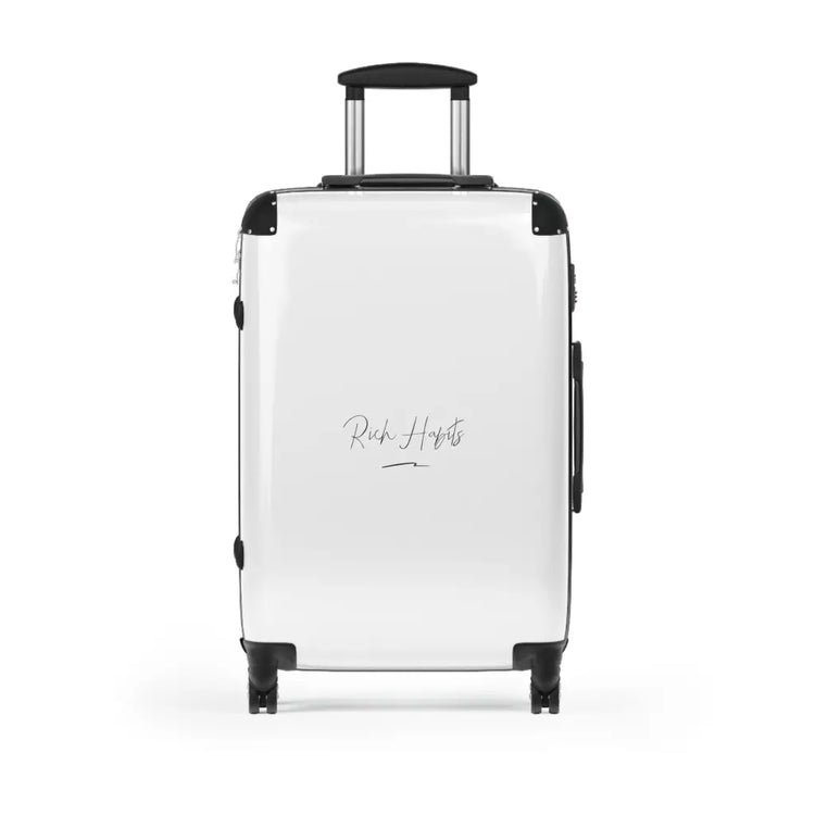 White Suitcase - Medium / Black - Bags