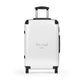 White Suitcase - Medium / Black - Bags