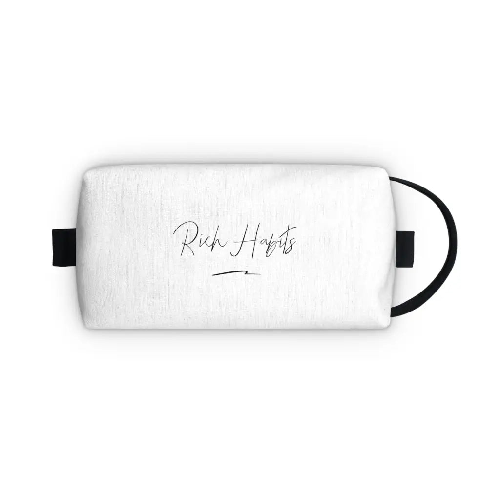 White Toiletry Bag - 7.5” x 4” 3.8” - Bags