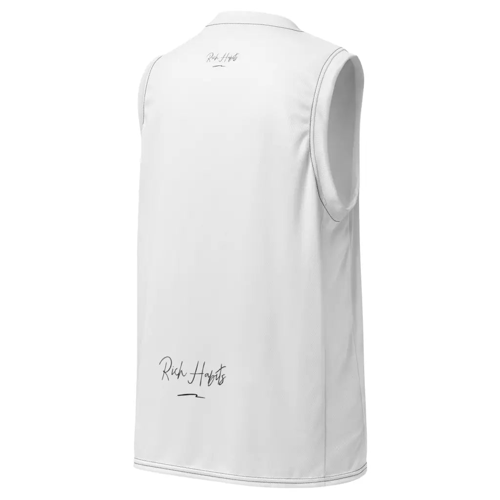 White unisex basketball jersey