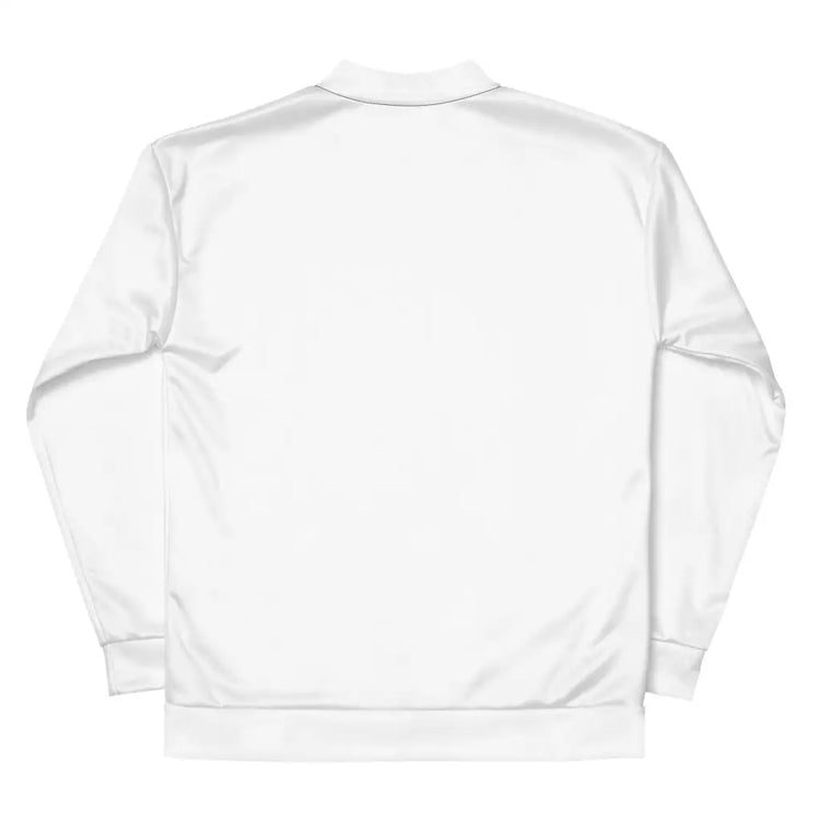 White Unisex Bomber Jacket