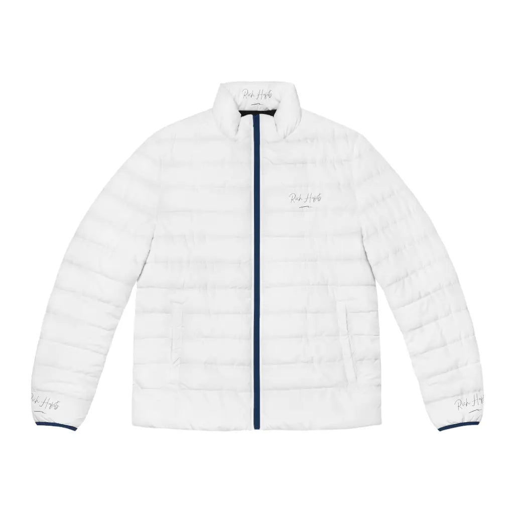 White Unisex Puffer Jacket - All Over Prints