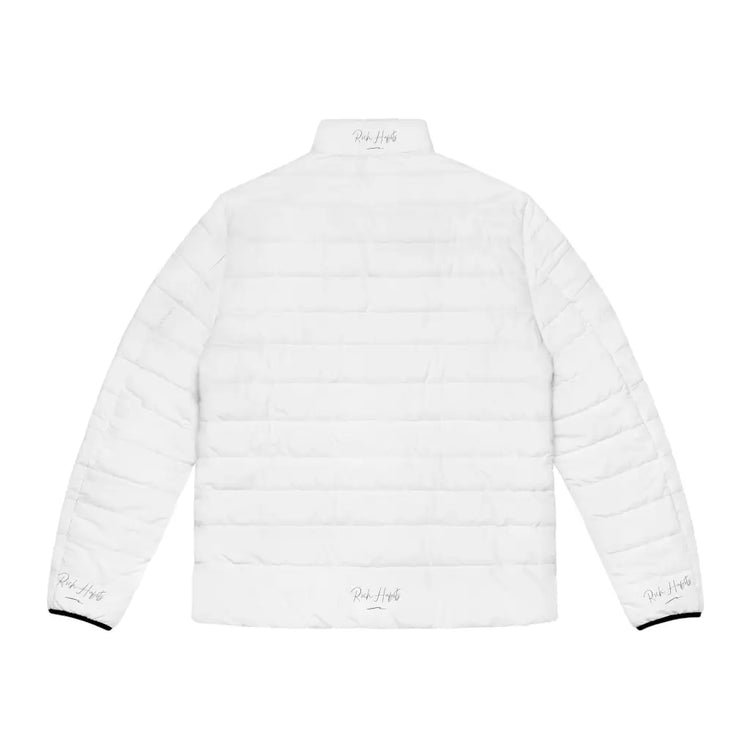 White Unisex Puffer Jacket - All Over Prints