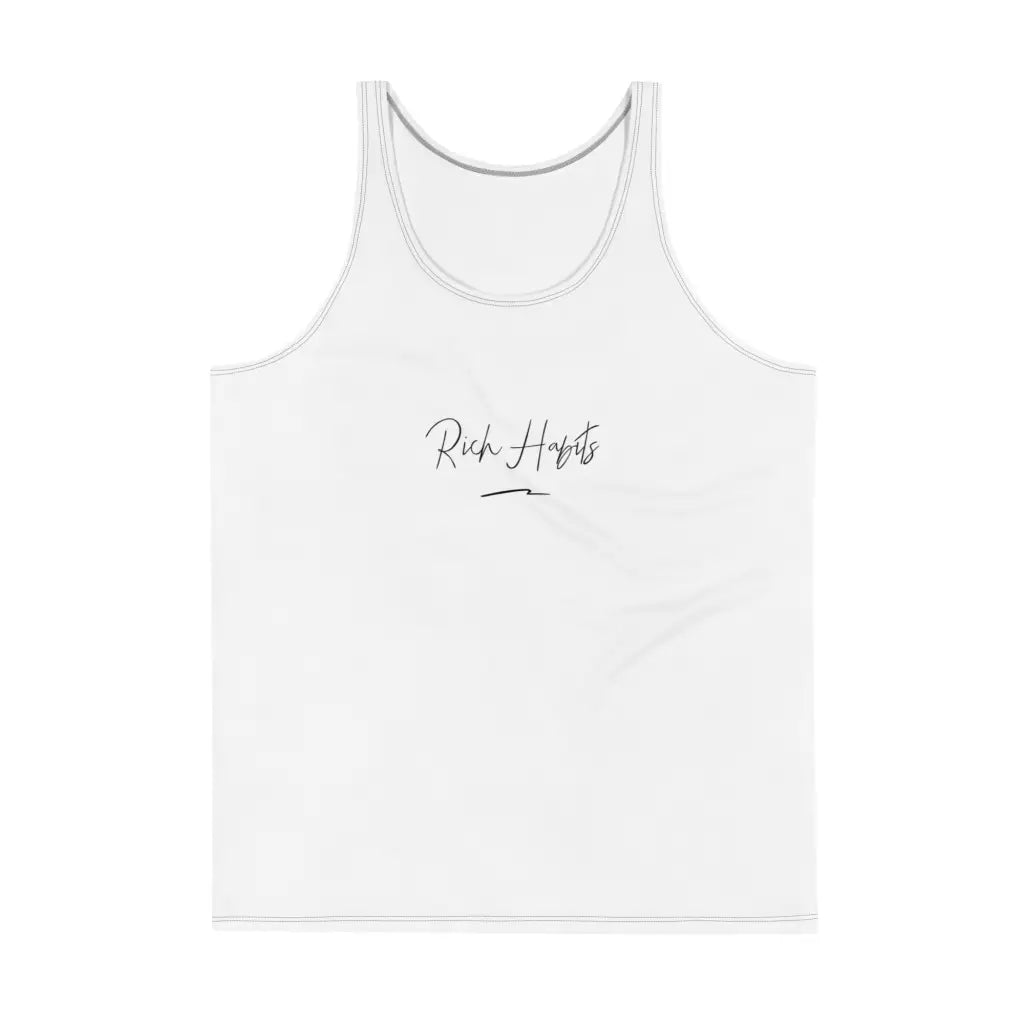 White Unisex Tank Top - XS