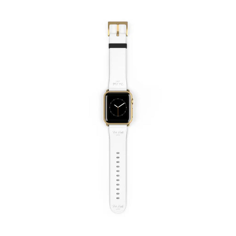 White Watch Band - 38 - 41 mm / Gold Matte - Accessories