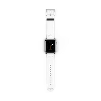 White Watch Band - 38 - 41 mm / Silver Matte - Accessories