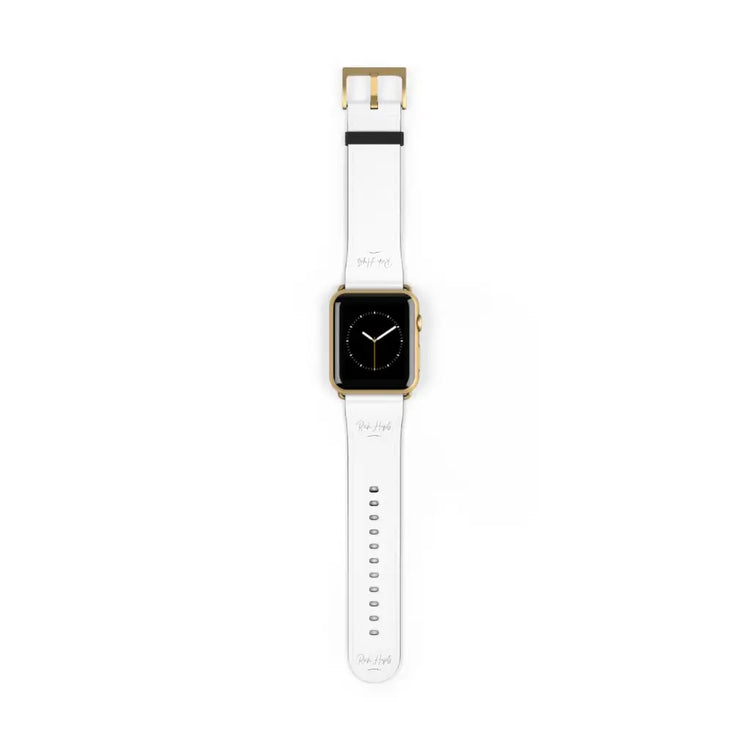 White Watch Band - 42 - 45 mm / Gold Matte - Accessories