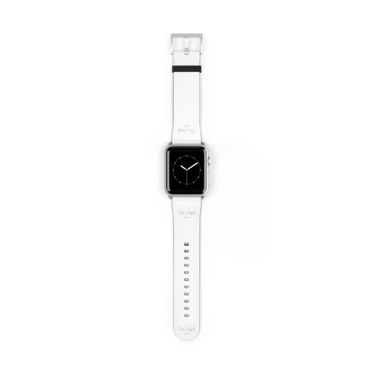 White Watch Band - 42 - 45 mm / Silver Matte - Accessories