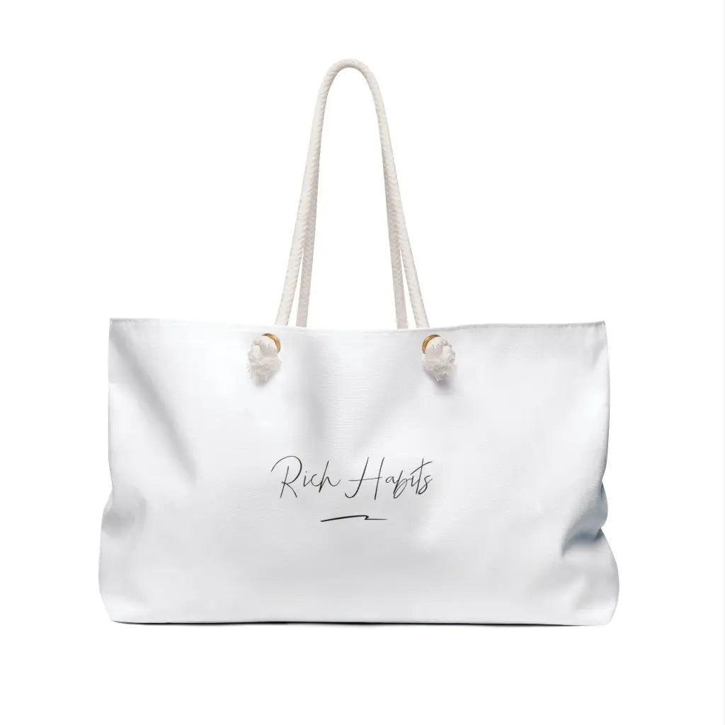 White Weekender Bag - 24 × 13 - Bags