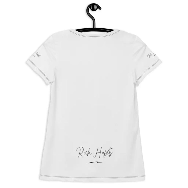 White Women’s Athletic T-shirt