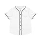 White Women’s Baseball Jersey - S / Black - All Over Prints