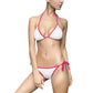 White Women’s Bikini Swimsuit - S / Pink - All Over Prints