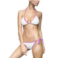 White Women’s Bikini Swimsuit - S / Purple - All Over Prints