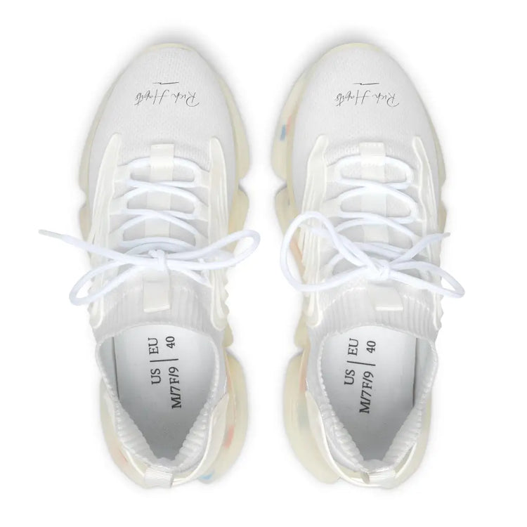 White Women’s Mesh Sneakers - Shoes