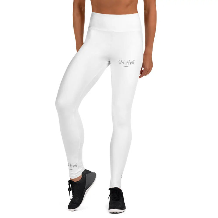 white Yoga Leggings - XS