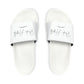 White Youth PU Slide Sandals - Kid’s 13 - Shoes