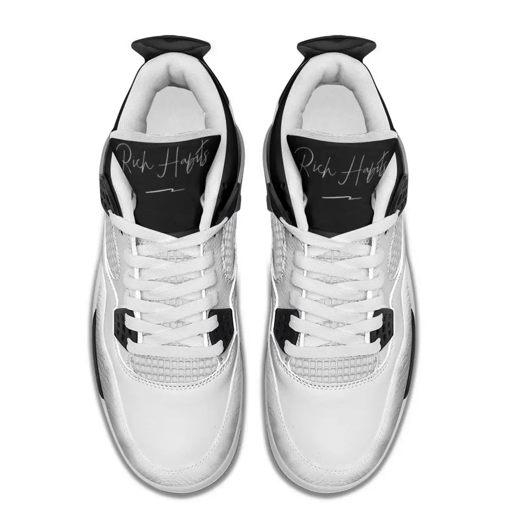 RH4 White/Black Fashion Sneakers - Shoes