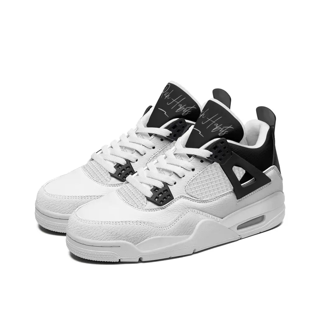 RH4 White/Black Fashion Sneakers - Shoes