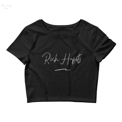 Women’s Crop Tee - Black / XS/SM