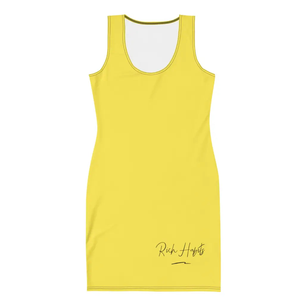 Yellow Fitted Dress - XS