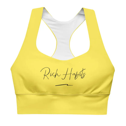 Yellow Longline sports bra - XS